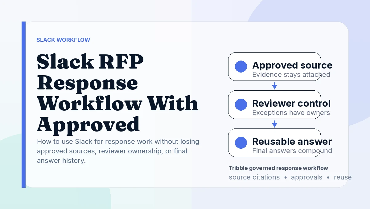 Slack RFP Response Workflow With Approved Answers
